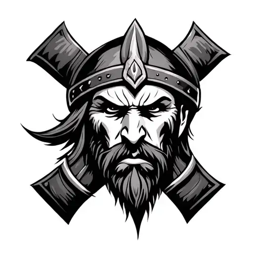 Viking Tribal tattoo design idea