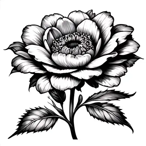 a budding flower with progress not perfection quote tattoo design idea