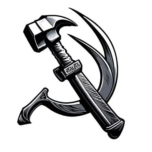 Hammer & Sickle tattoo design idea