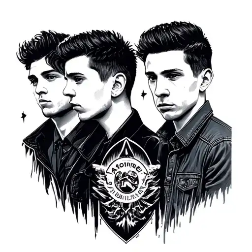 arctic monkeys band tattoo design idea