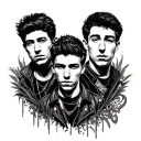 arctic monkeys band tattoo design idea