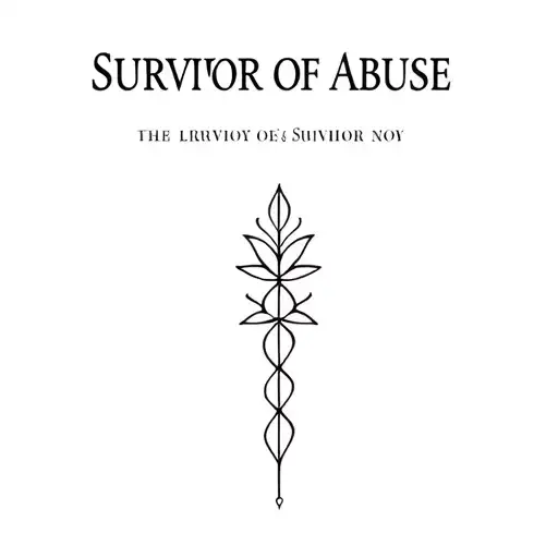 Survivor Of Abuse tattoo design idea