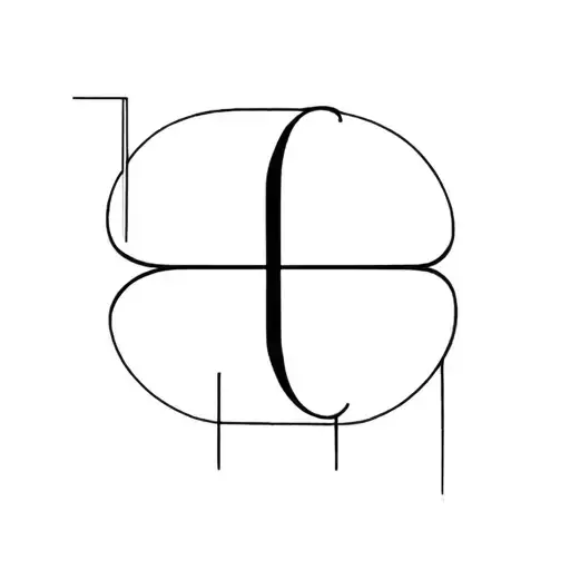 Cruz with only letters Alejandra Antonella tattoo design idea