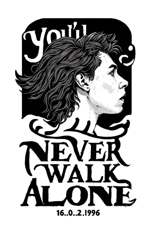 you'll never walk alone 16.08.1965 27.02.1969 tattoo design idea