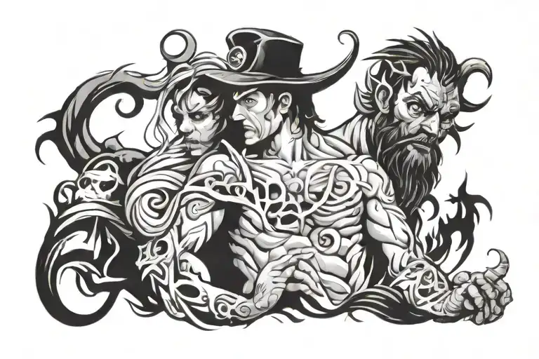 outcast with 13 played in it  tattoo design idea