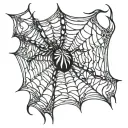 Spider Web tattoo design idea