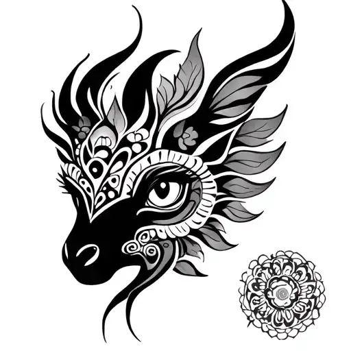 Alebrije tattoo design idea