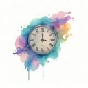 roman clock 11:08 tattoo design idea