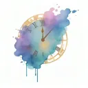 roman clock 11:08 tattoo design idea