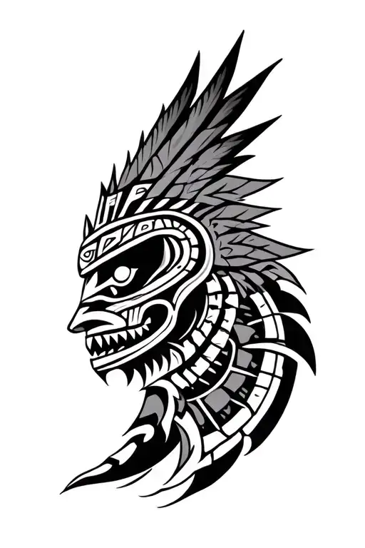 kukulkan inca tribal tattoo tattoo design idea