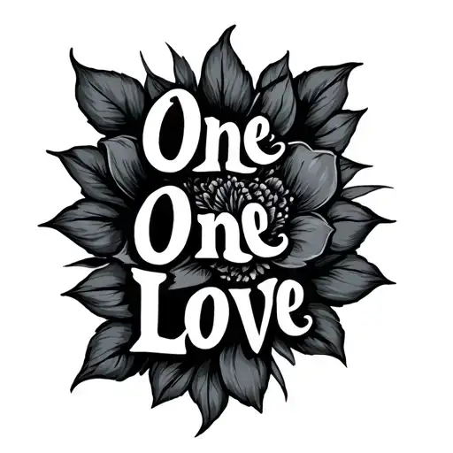 One Life One Love tattoo design idea