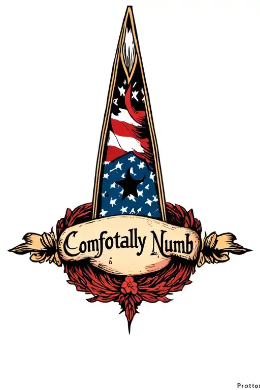 Comfortably Numb tattoo design idea