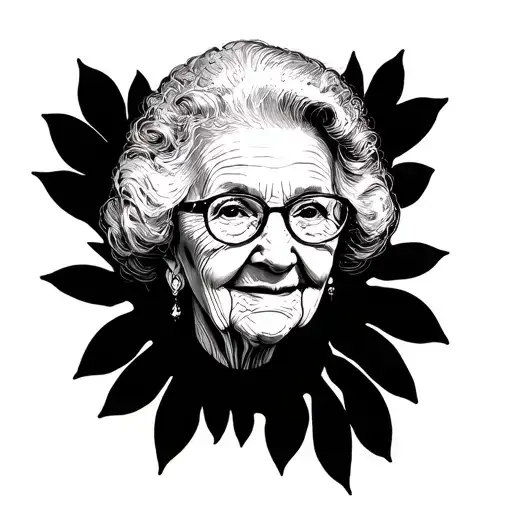 memories of grandma Margie tattoo design idea