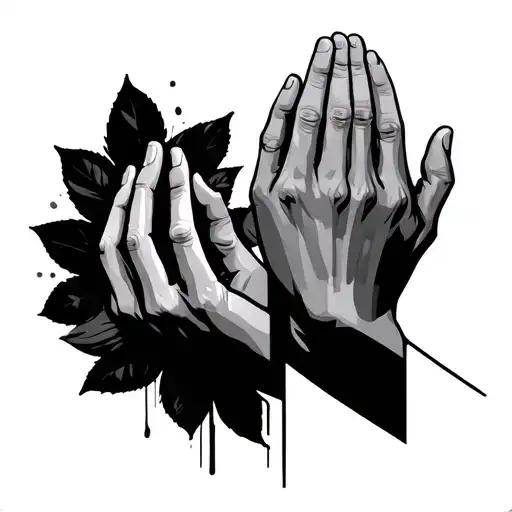 Prayer Hands tattoo design idea