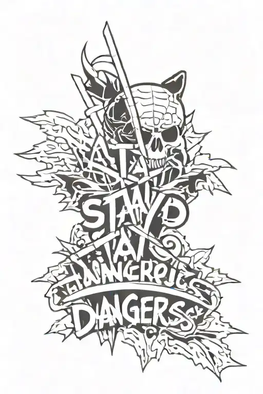 Stay Dangerous tattoo design idea