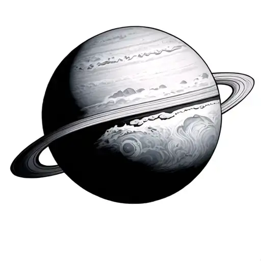 Planet Venus tattoo design idea