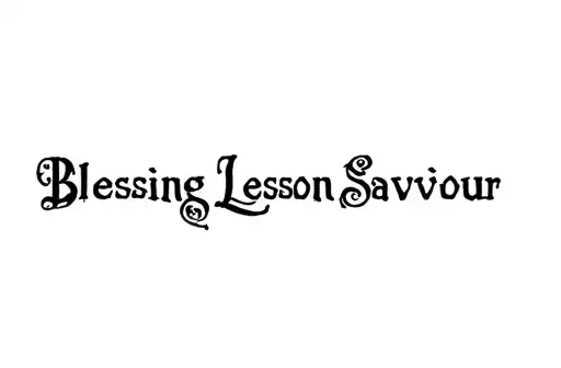 "Blessing Lesson Saviour" tattoo design idea