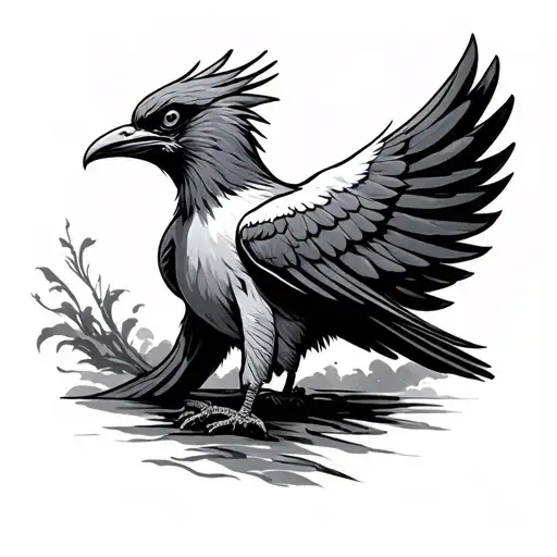 Thunderbird tattoo design idea