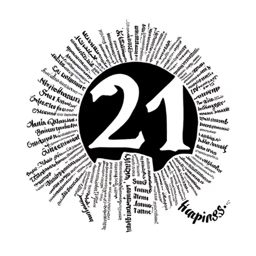 happiness 21 different languages tattoo design idea