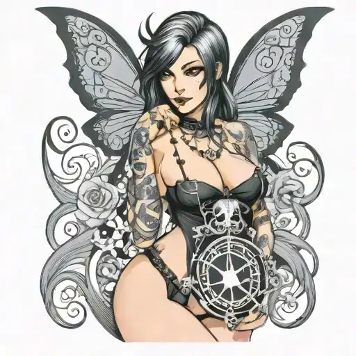 big tittie goth mommy tattoo design idea