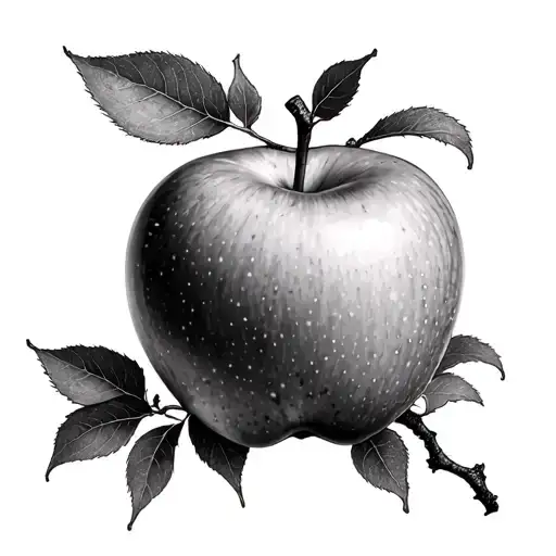 Apple tree tattoo design idea