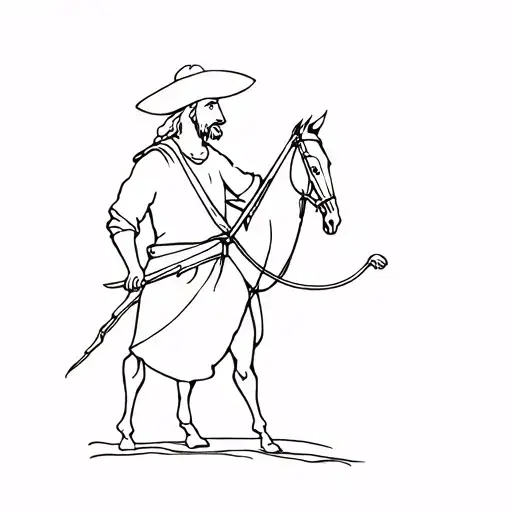 Rossinante Don Quixote One Piece tattoo design idea