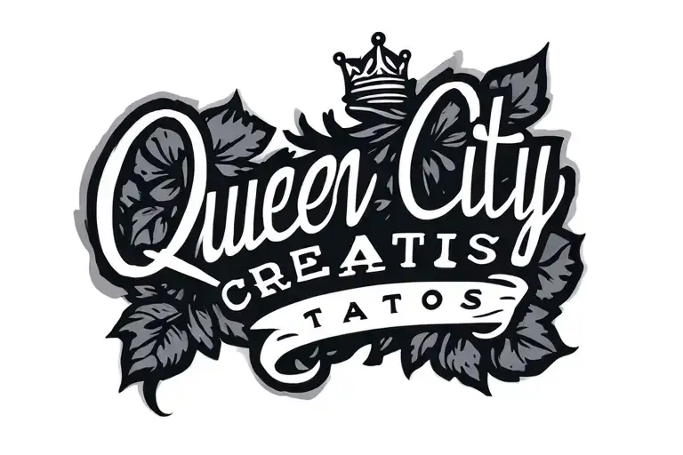 Queen City Creatives logo tattoo design idea
