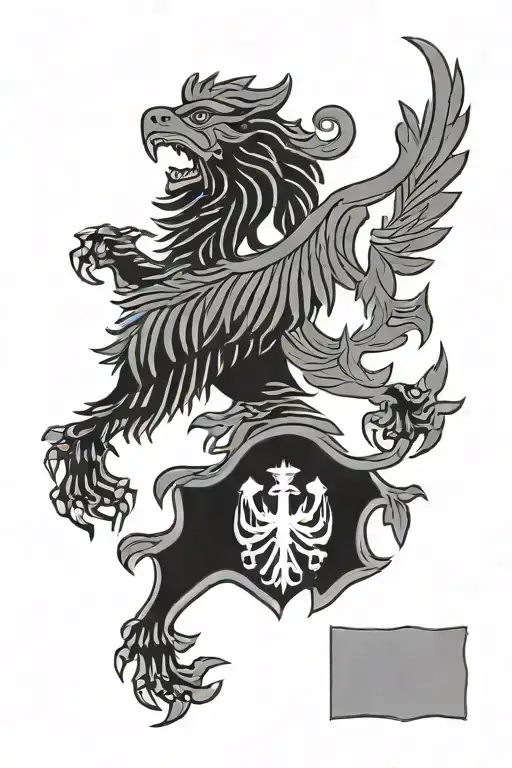 Albanian flag back tattoo black and white tattoo design idea