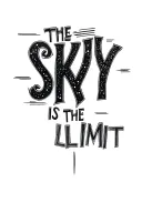 the sky is the limit  tattoo design idea