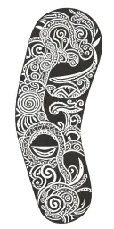 Maori style representing family, personal accomplishment, success, perseverance tattoo design idea