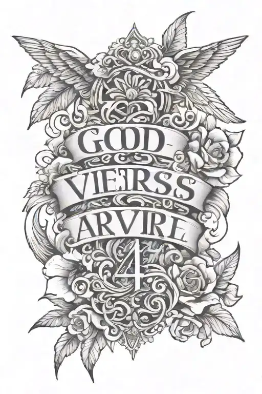 god verse Philippians 4:13 tattoo design idea