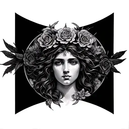 7 Heavenly Virtues tattoo design idea