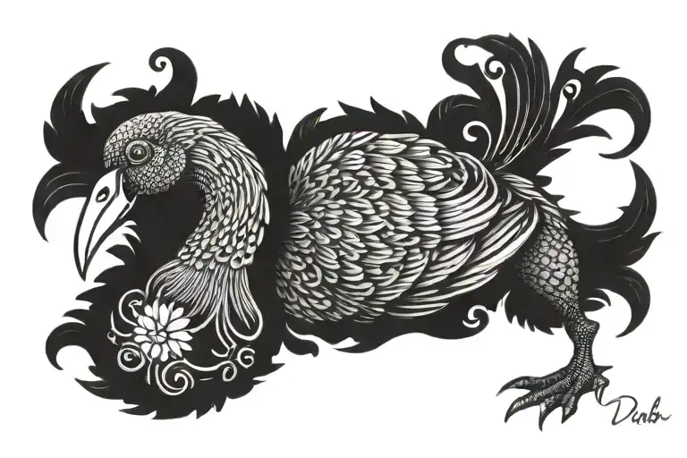 Dodo tattoo design idea
