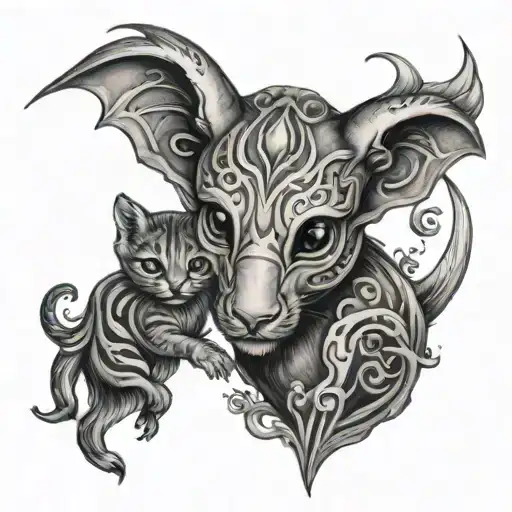 Grandkids tattoo design idea