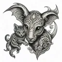 Grandkids tattoo design idea