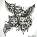 Grandkids tattoo design idea