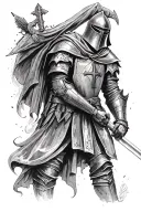 knights templar knight  tattoo design idea
