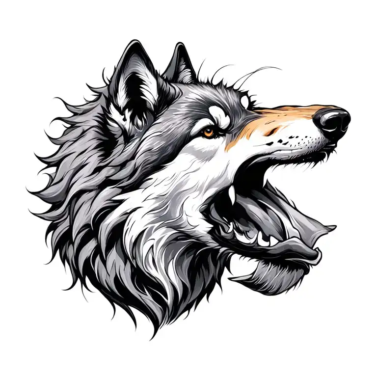 Sea Creatures, Wolf, Gdynia, Poland tattoo design idea