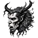 God Vs Devil tattoo design idea