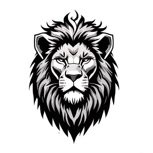 lion spartacus tattoo design idea