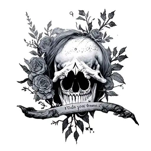 Bad omens songs inspired tattoo design idea