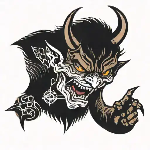 even the devil believes tattoo design idea