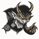 even the devil believes tattoo design idea