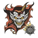 even the devil believes tattoo design idea