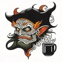 even the devil believes tattoo design idea