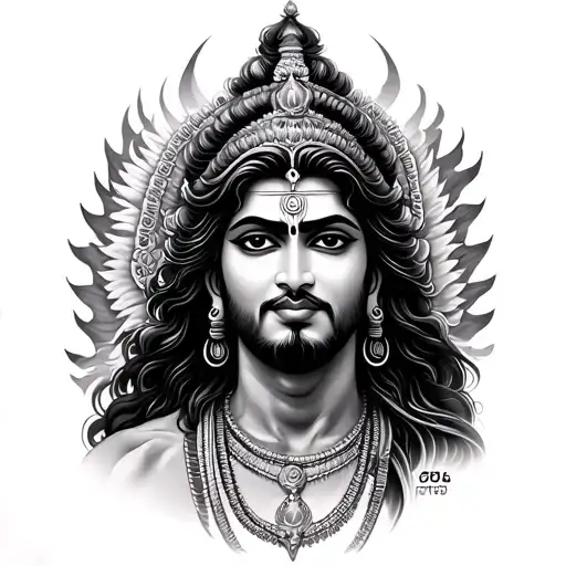 brama vishnu mahesh triology tattoo design idea