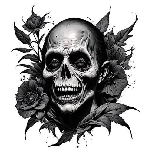 Dark Creepy tattoo design idea