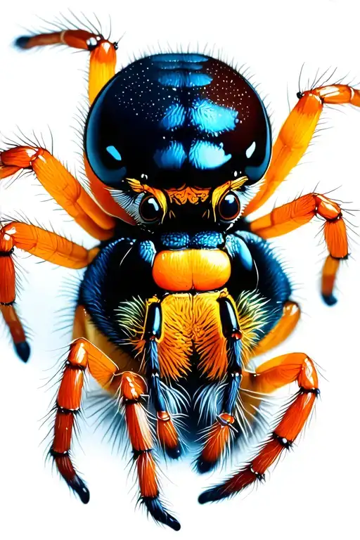 Jumping Spider tattoo design idea