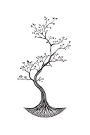 world tree tattoo design idea