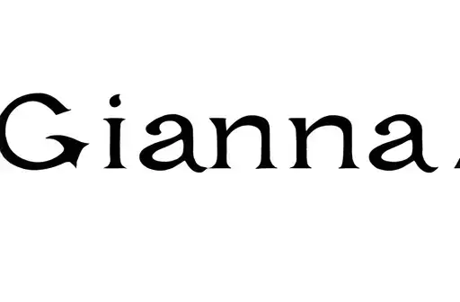 "Gianna" tattoo design idea